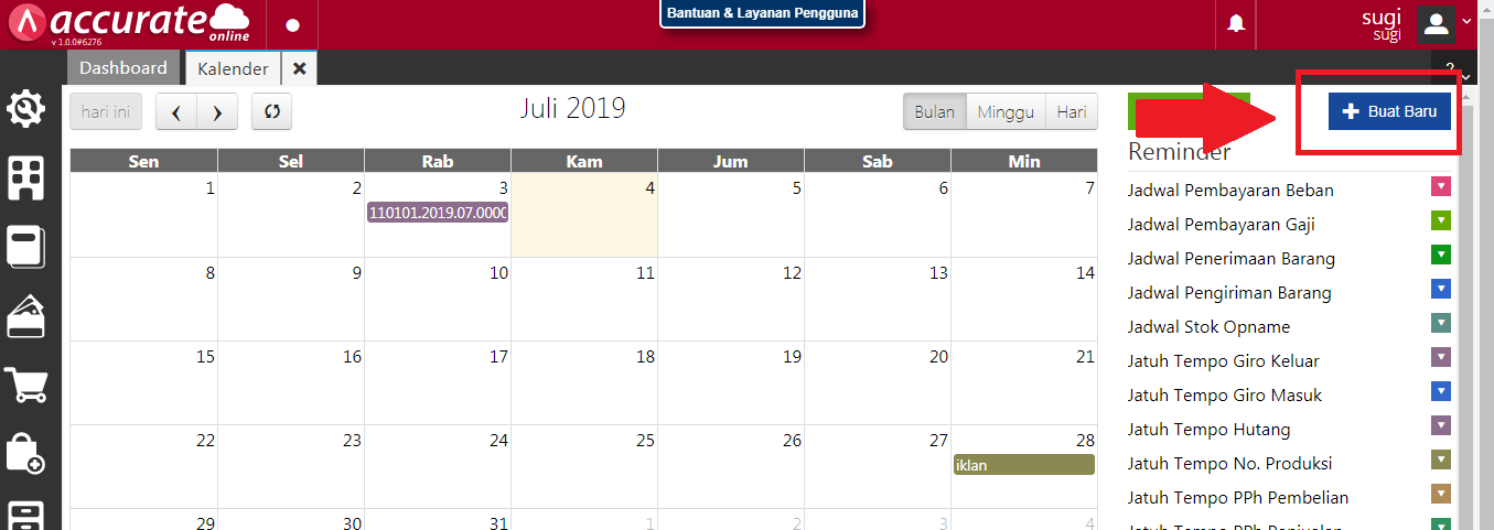 Melihat Histori Transaksi dan Mencatat Aktivitas Melalui Fitur Kalender ...